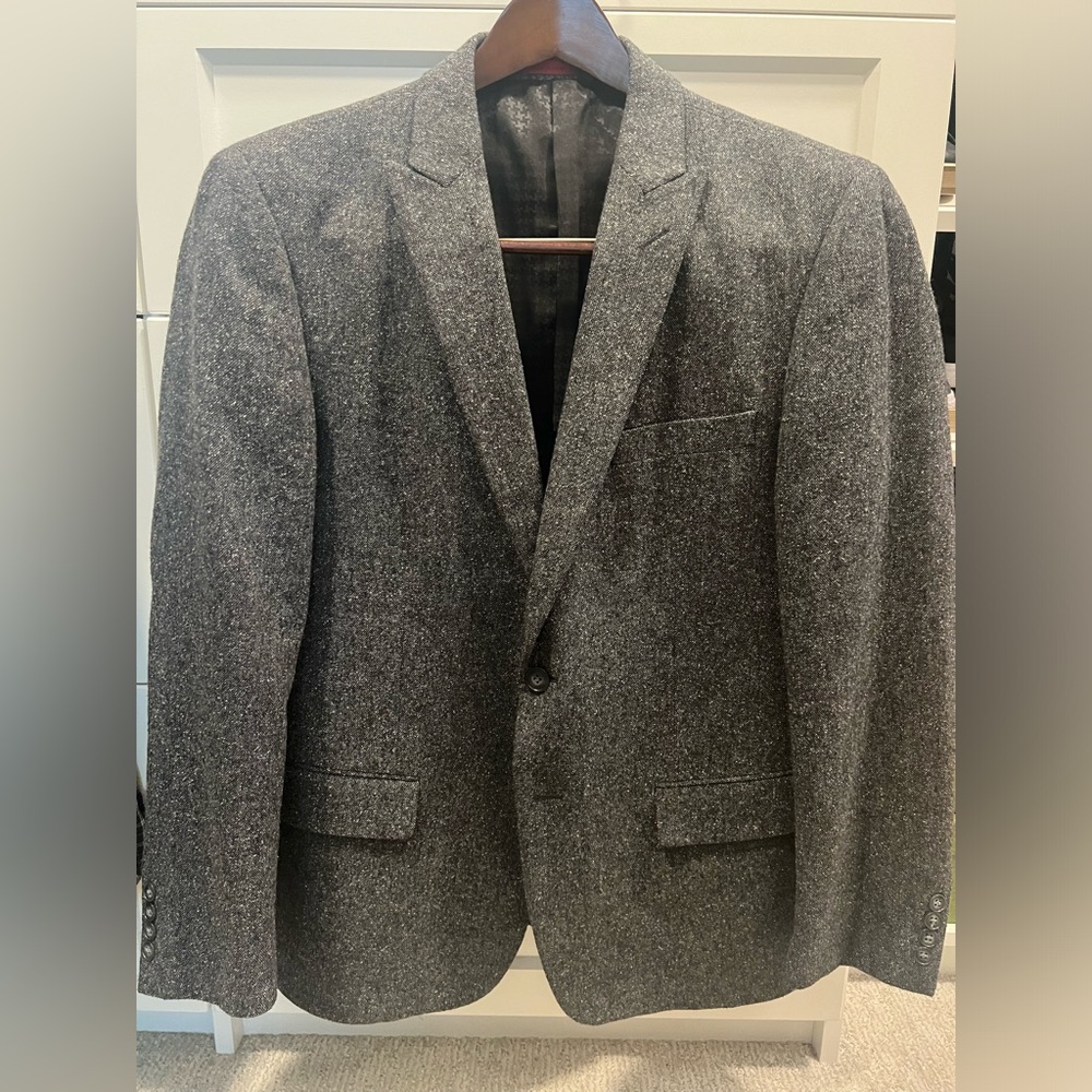 John Varvatos Gray wool sports coat